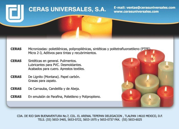 Ceras Universales, S.A.