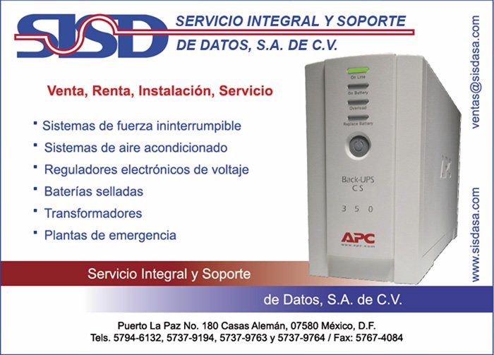 Servicio Integral y Soporte de Datos, S.A. de C.V.