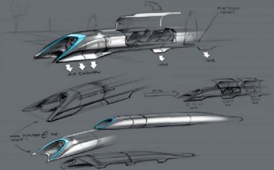 Boceto de Hyperloop