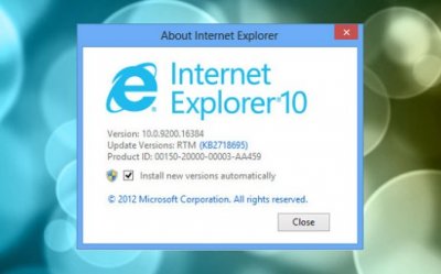 Microsoft Explorer 10