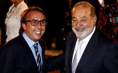 Emilio Azcárraga y Carlos Slim H.