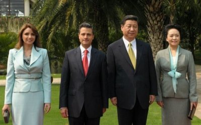 Presidente de México Enrique Peña y Mandatario chino Xi Jinping