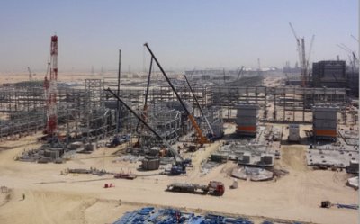 Instalación de generadores en Al-Jubail