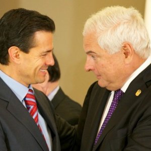Ricardo Martinelli y Enrique Peña Nieto