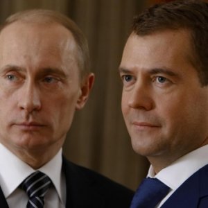 Vladímir Putin y Dimitri Medvédev