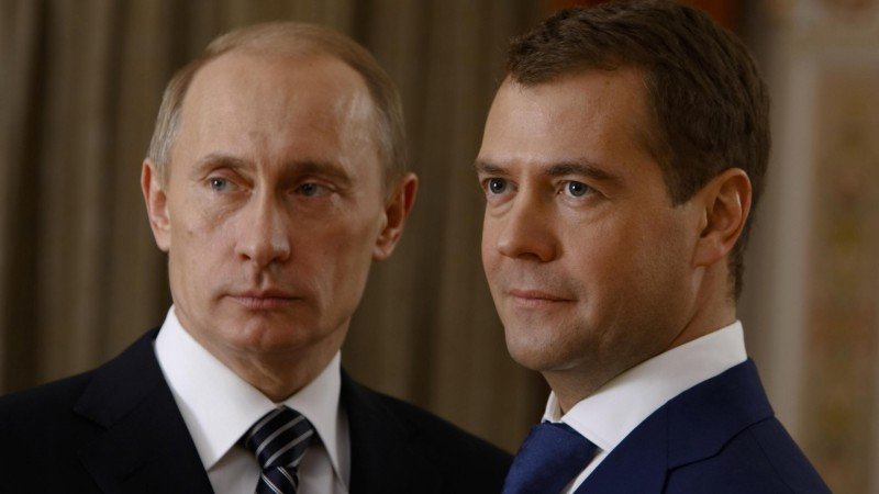 Vladímir Putin y Dimitri Medvédev