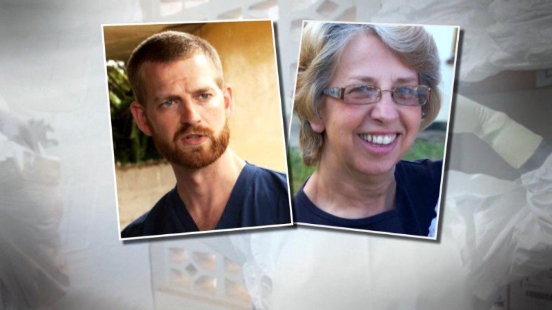 Kent Brantly y Nancy Writebol