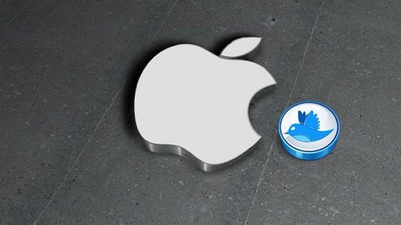 apple y twitter