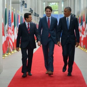 Enrique Peña Nieto, Barack Obama y Justin Trudeau