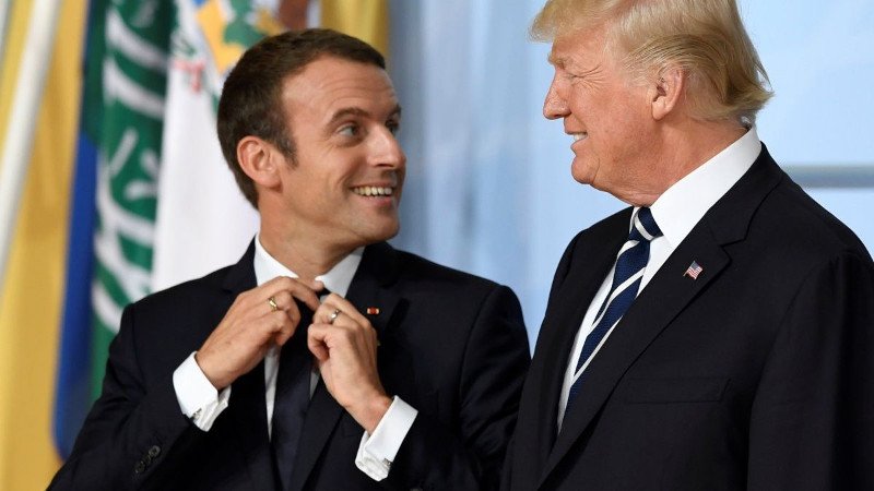 macron trump