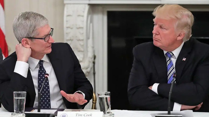 tim cook y donald trump