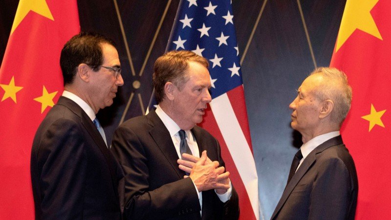 steven mnuchin, robert lighthizer y liu he