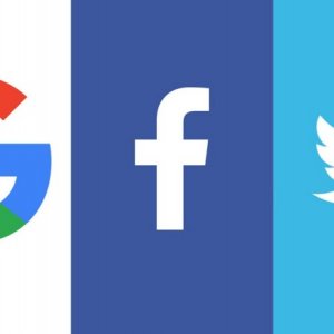 google, facebook y twitter